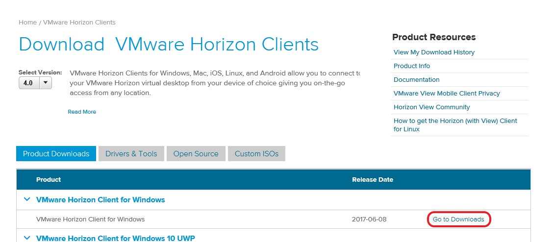 VMware Client